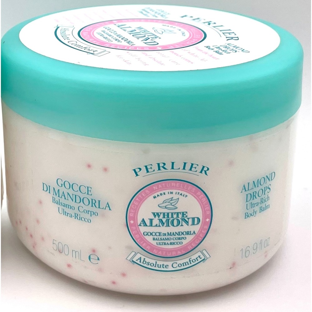 Perlier White Almond Absolute Comfort Almond Drops Body Balm 16.9 oz New Sealed